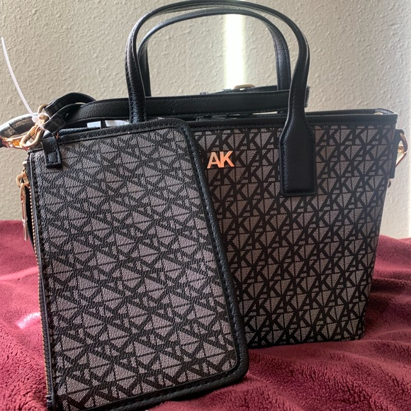 AK Black and Gray Handbag - Picture 1 of 3